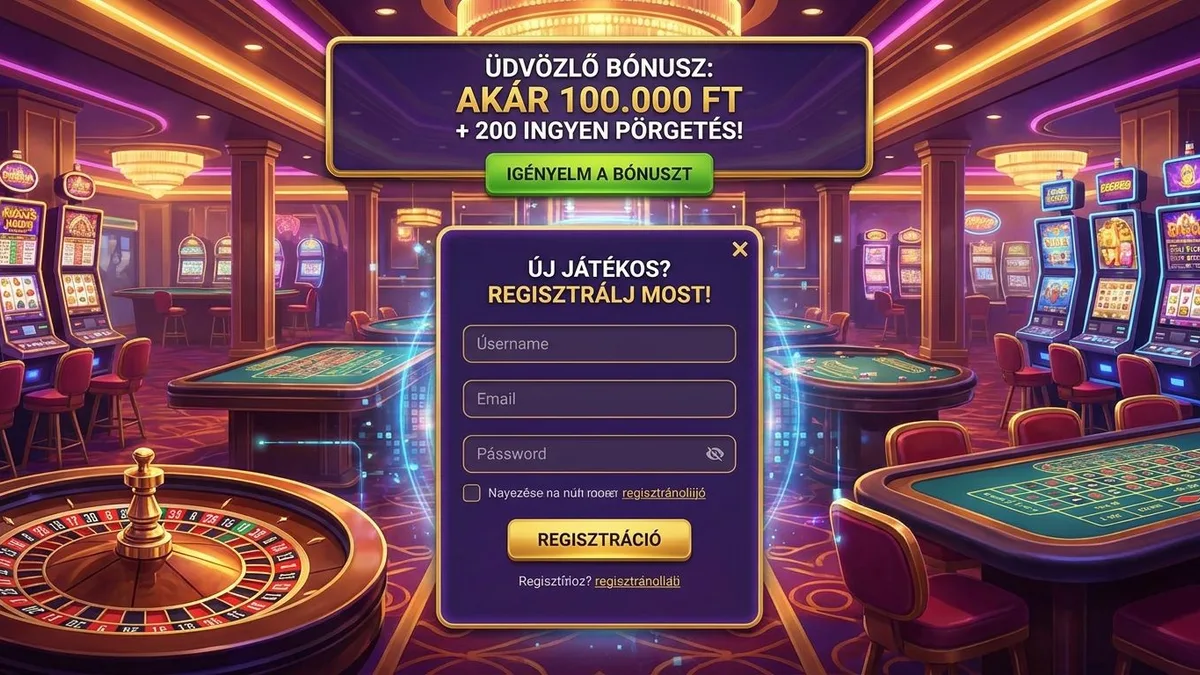 Regisztráció bónusszal